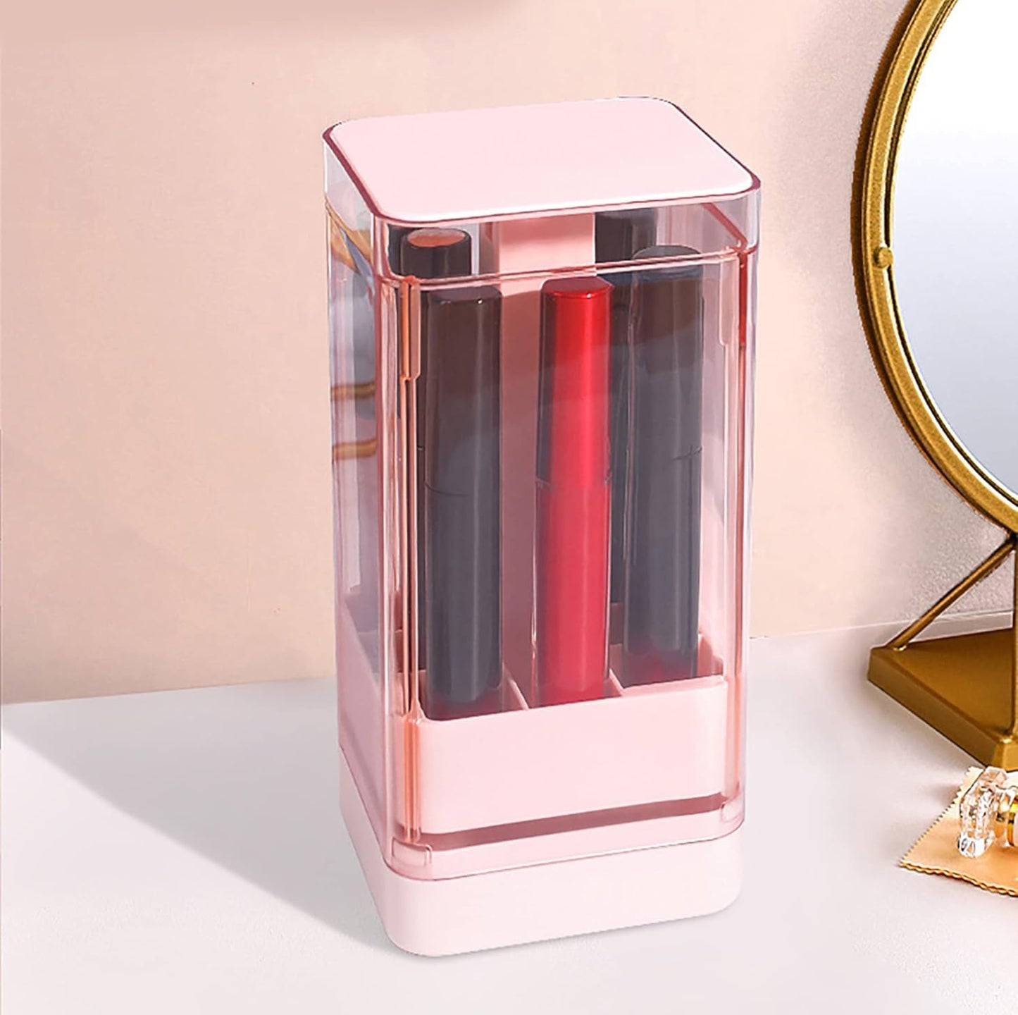 8 Grid Transparent Lipstick Storage Box